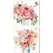 Boho Bouquet A by James Wiens 14" x 14" Canvas Wall Art (Set of 2)